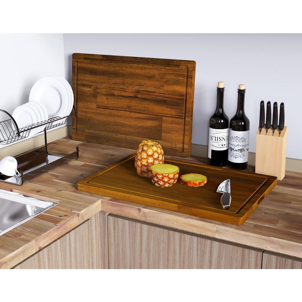 Interbuild 16 In L X 12 In D X 0 75 In T Butcher Block Chopping