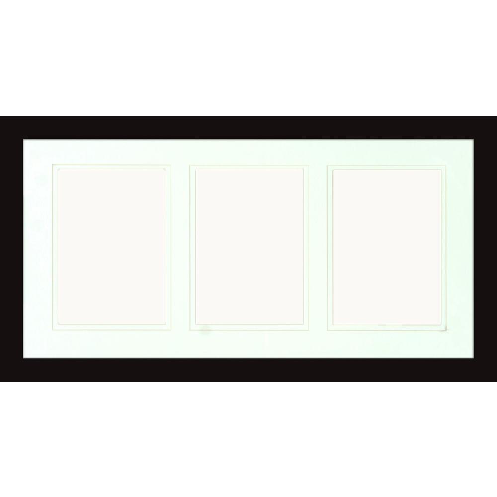 3 Opening Holds 5 In X 7 Matted Black Photo Collage Frame Set Of 2