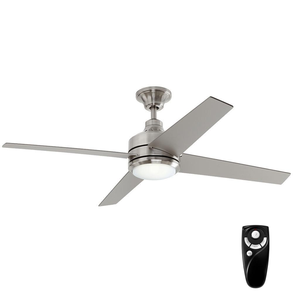 Home Decorators Collection Mercer 56 In Integrated Led Brushed