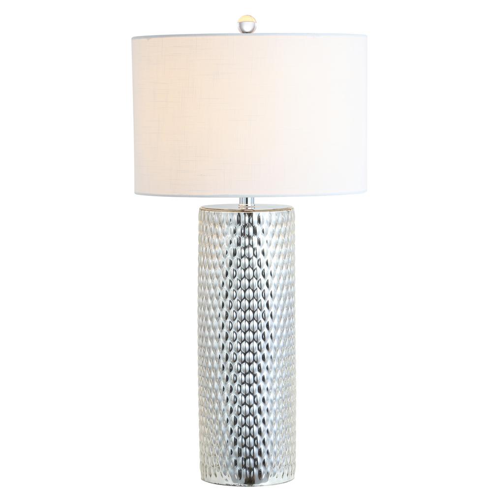 Jonathan Y Isabella 30 In Silver Glass Table Lamp Jyl1013a The Home Depot