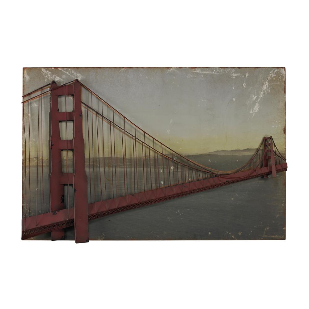 An Lighting 28 In X 43 Golden Gate Bridge Printed Canvas Wall Art An Lighting 28 In X 43 Golden Gate Bridge Printed Canvas Wall Art