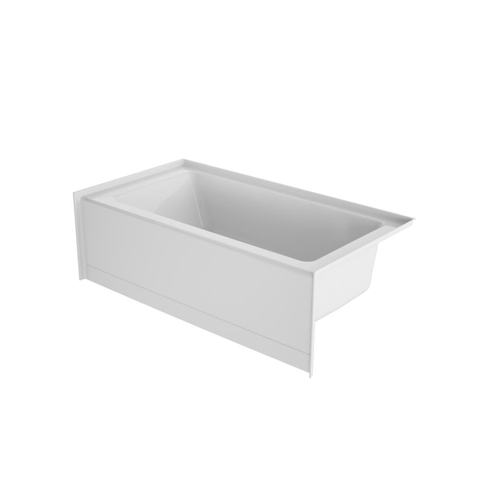 JACUZZI PROJECTA 60 in. x 30 in. Acrylic Right Drain Rectangular Low