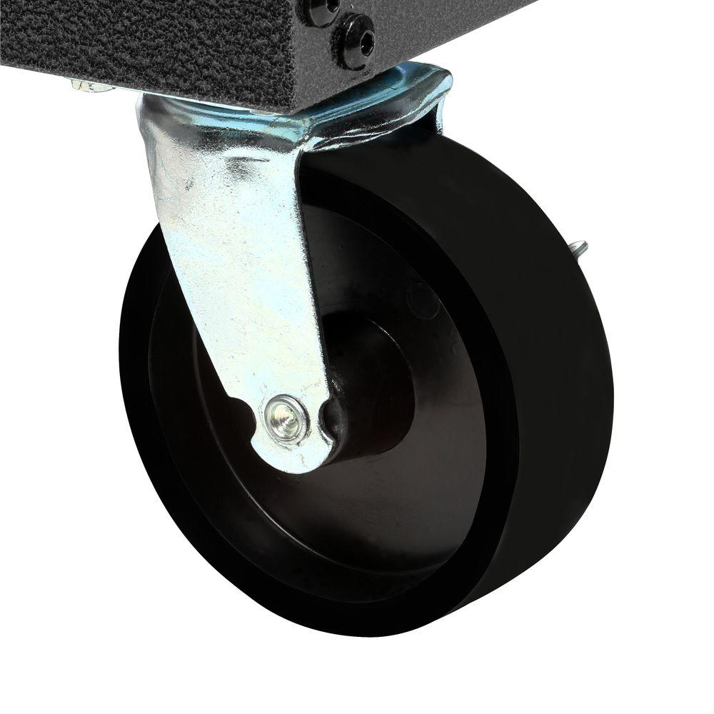 Gladiator Ready To Assemble 66 In H X 36 In W X 18 In D Steel Rolling Garage Cabinet In Silver Tread Galg36ckxg The Home Depot