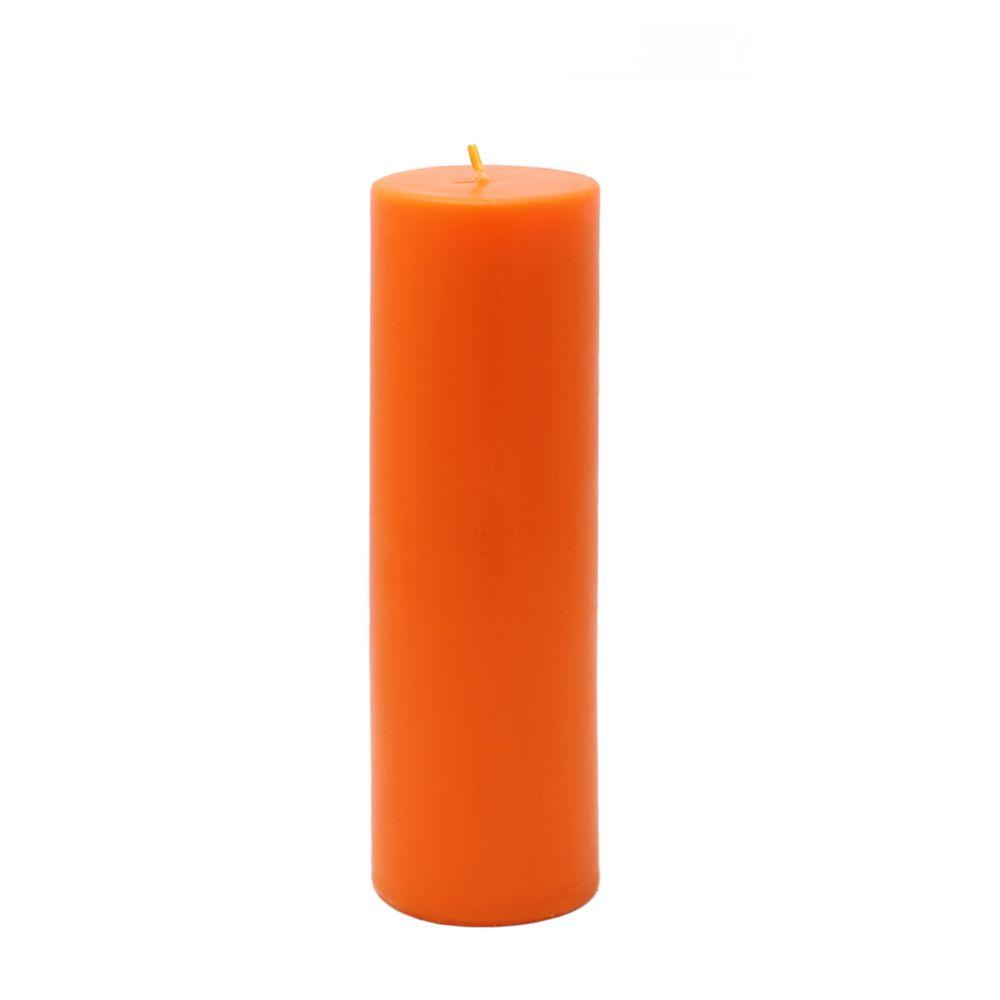 Zest Candle 2 in. x 6 in. Orange Pillar Candle Bulk (24Case)CPZ115