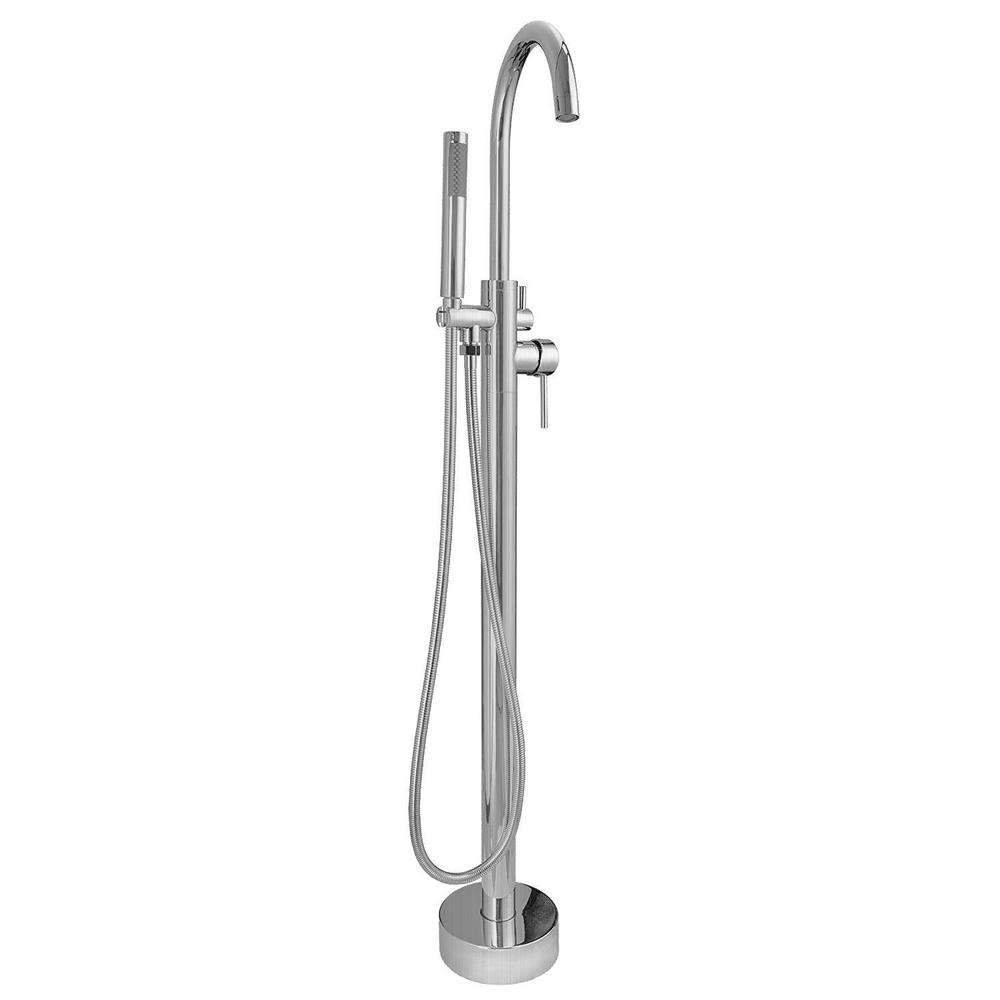 AKDY 1Handle Freestanding Floor Mount Tub Faucet Bathtub Filler with