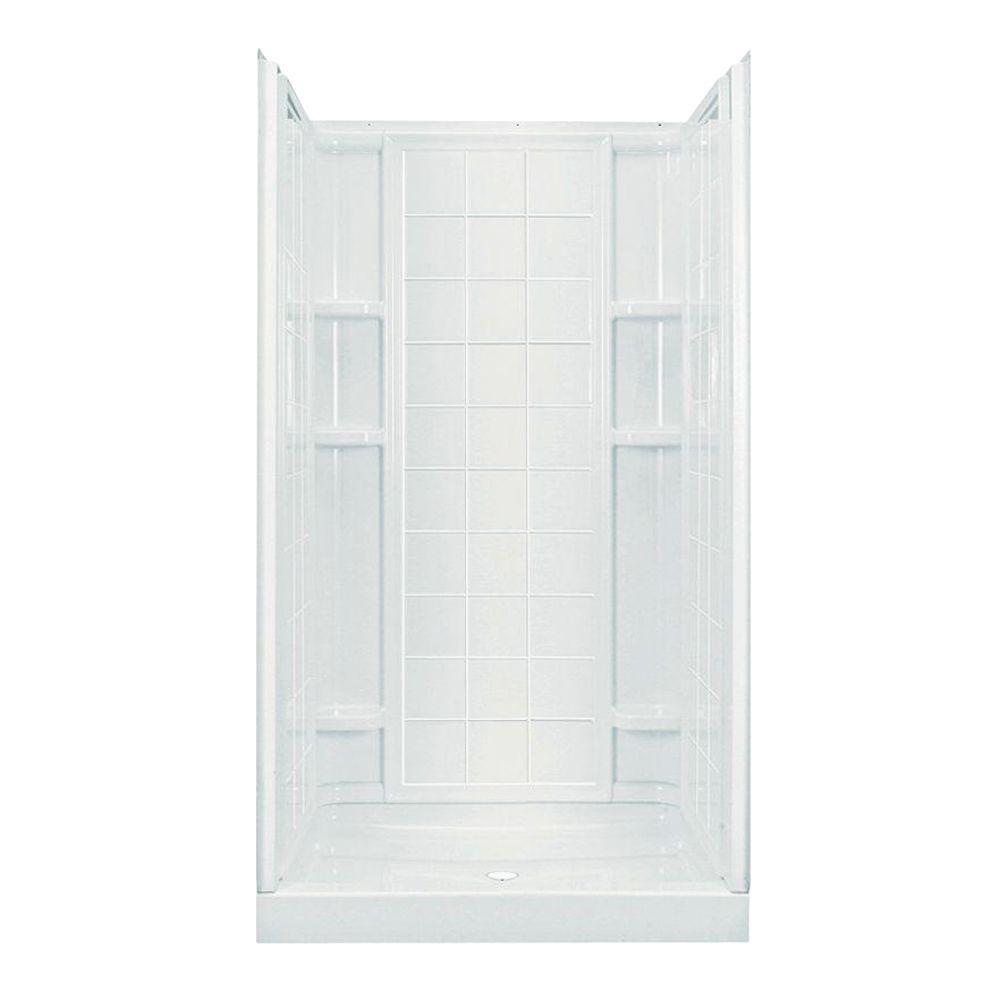 STERLING Ensemble 351/4 in. x 42 in. x 77 in. 4piece Shower Stall