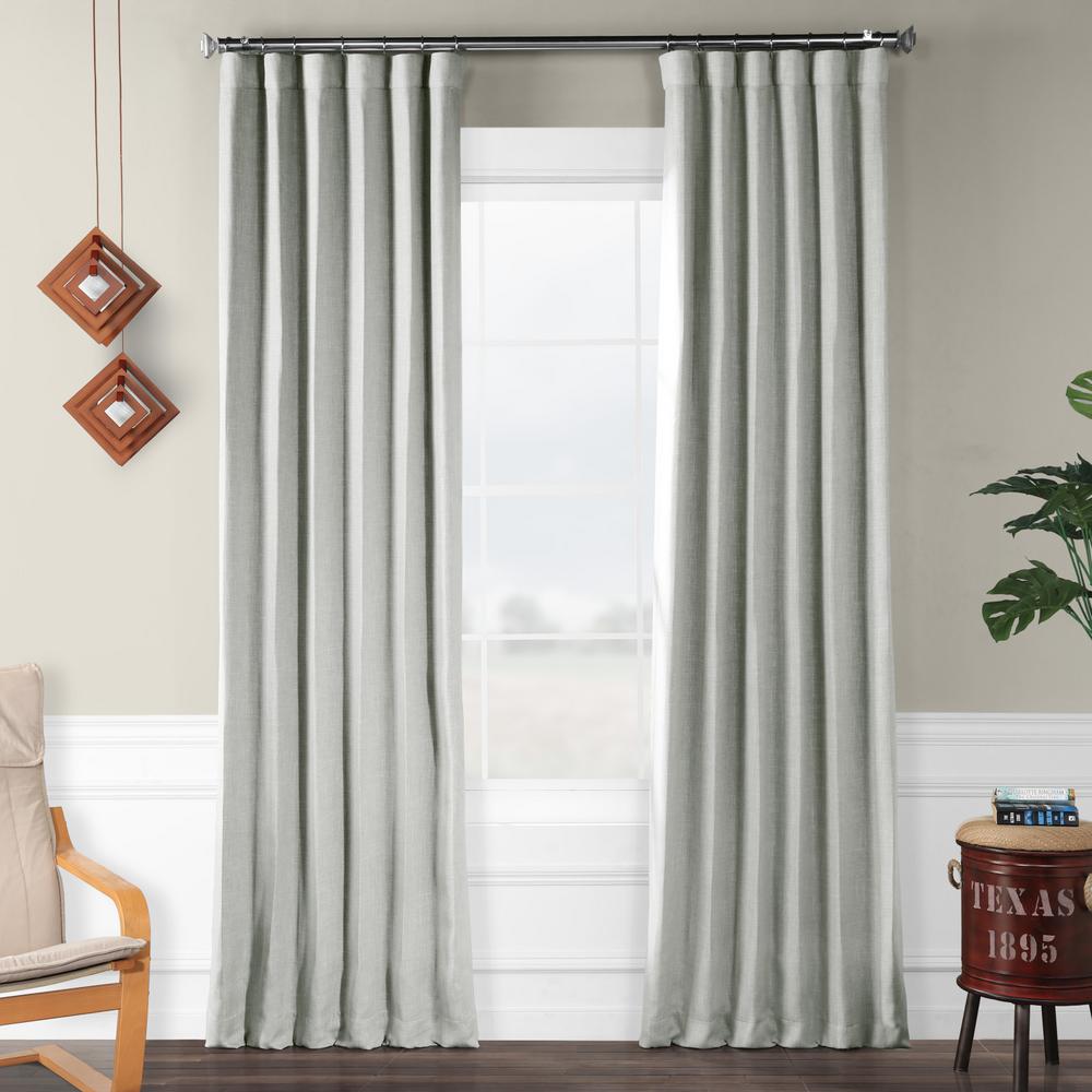 Exclusive Fabrics Furnishings Heather Grey Gray Faux Linen