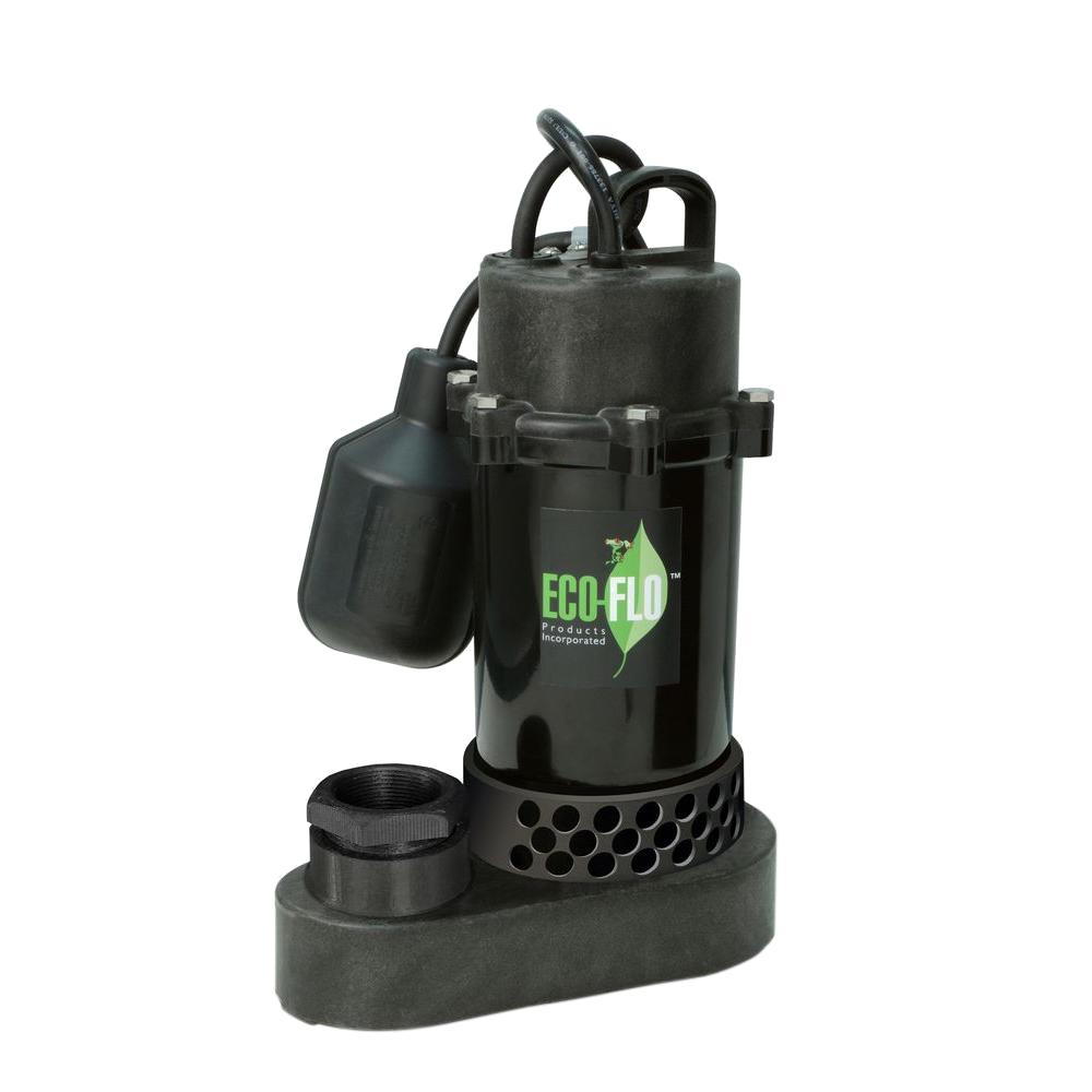ECO FLO 1/2 HP Submersible Sump Pump with Wide Angle SwitchSPP50W