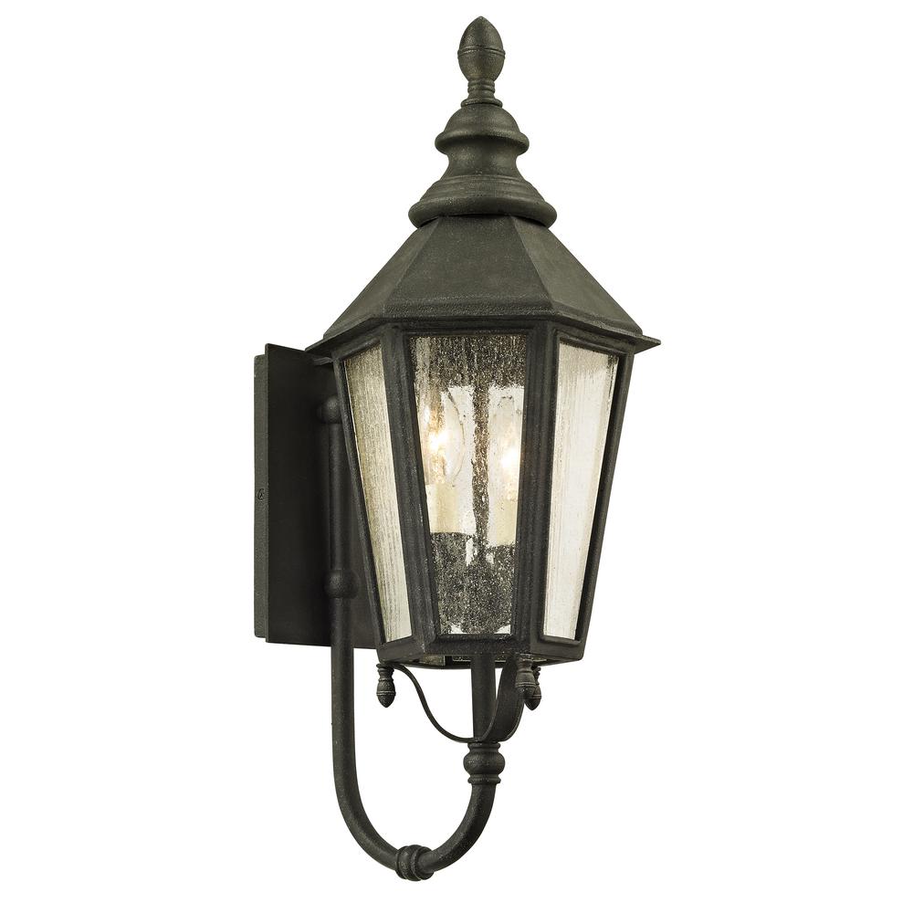 Troy Lighting Savannah 2 Light Vintage Iron 23 25 In H Outdoor Wall Troy Lighting Savannah 2 Light Vintage Iron 23 25 In H Outdoor Wall Mount Sconce
