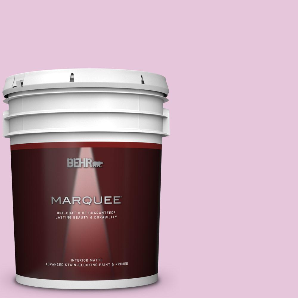 Behr Marquee 5 Gal M120 2 Kiss Good Night Matte Interior Paint And Primer In One