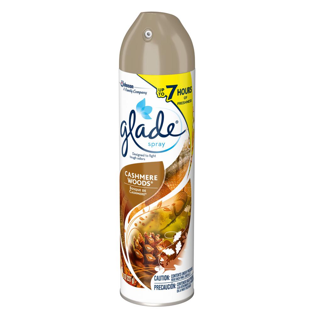 Glade 8 Oz Cashmere Woods Air Freshener Room Spray