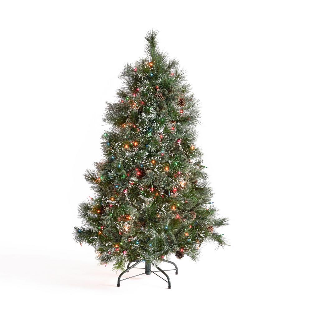 4 ft - Multi Color Lights - Pre-Lit Christmas Trees - Artificial ...