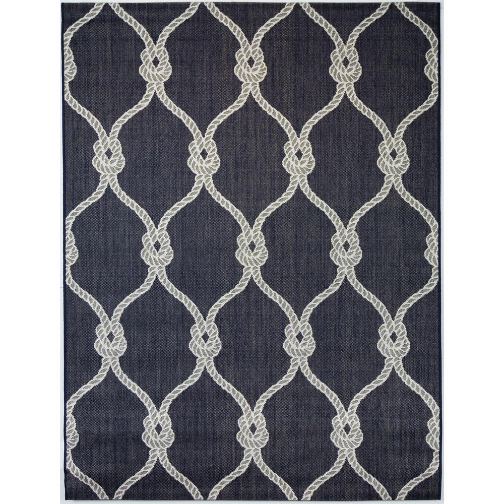 Hampton Bay Trellis Rope Navy 7 ft. 10 in. x 9 ft. 10 in. Indoor