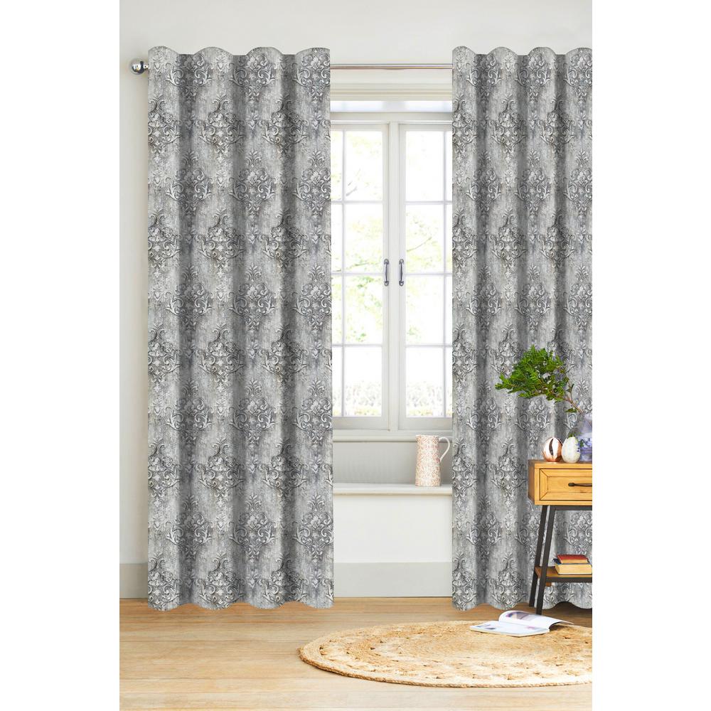 A1 Home Collections Desa Printed Designer Organic Cotton Drapery