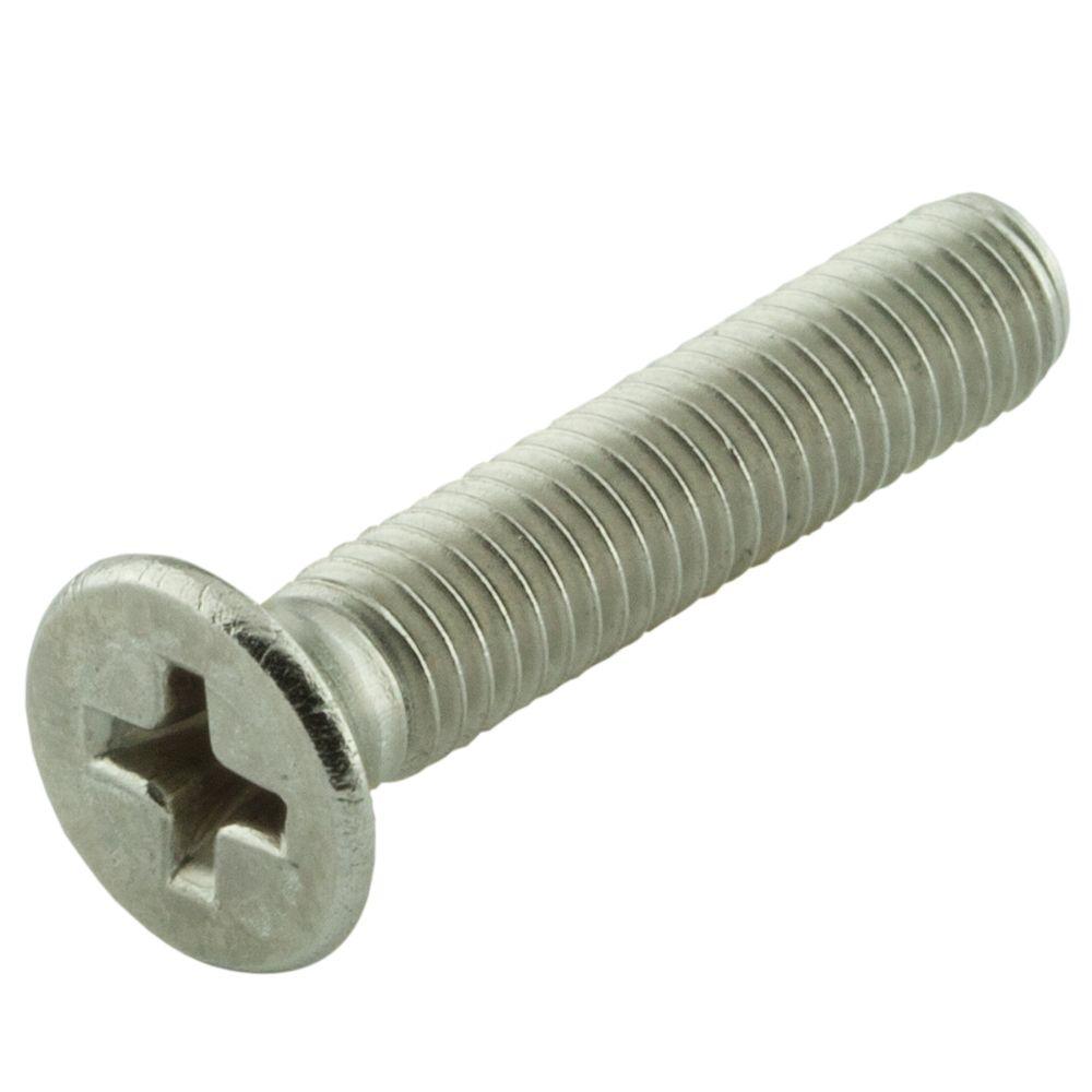 Everbilt M8 1 25 X 45 Mm Stainless Steel Flat Head Phillips Metric 