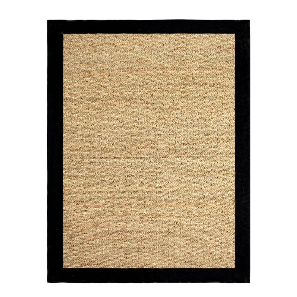 Chesapeake Merchandising Seagrass Black 3 Ft X 5 Indoor Area Rug