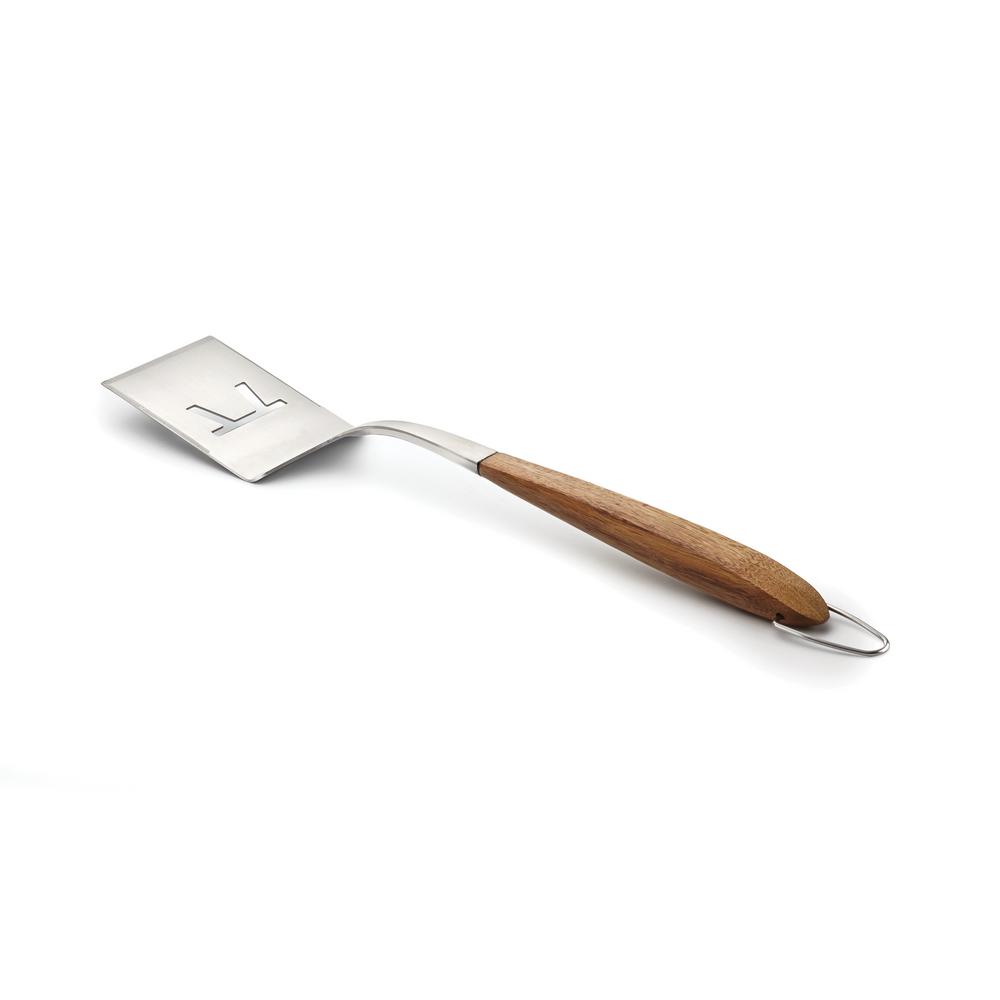 Jackson Spatula - Outset: Ergonomic Acacia Handle, Stainless Steel, BBQ & Grill Tool