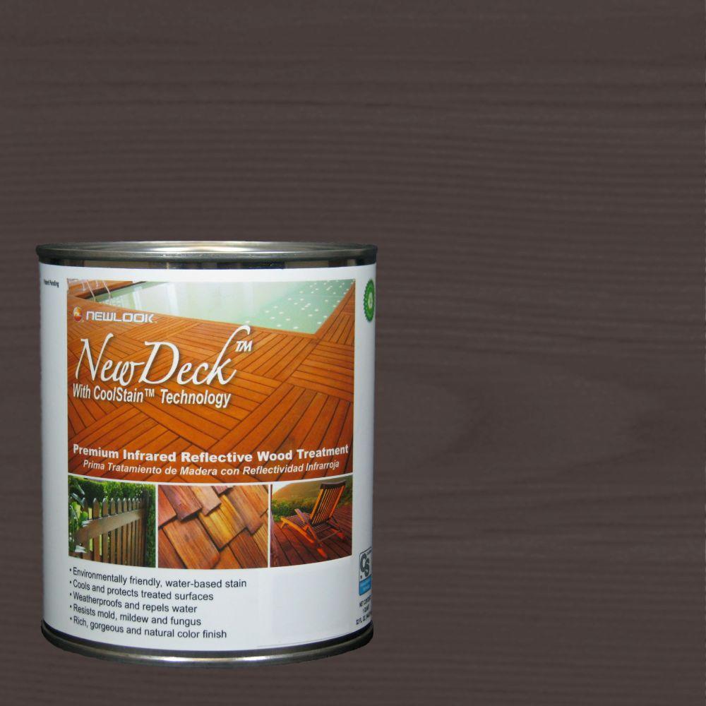 NewDeck 1 qt. WaterBased Black Walnut Infrared Reflective Wood Stain