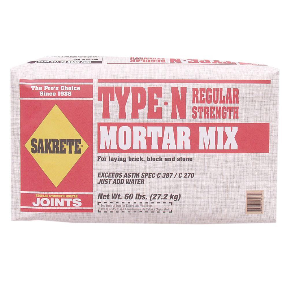 TXI Sakrete 60 lb. Type N Mortar Mix5009 The Home Depot