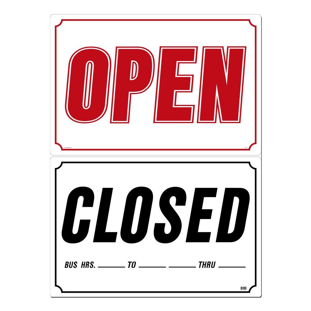 Lynch Sign 33 in. x 22 in. Open/Closed Sign Printed on ...