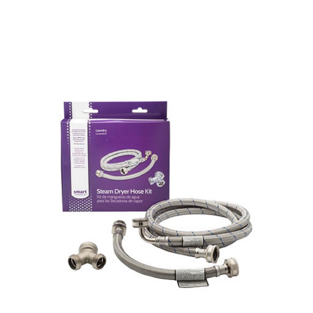 Smart Choice 6 ft. Stainless Steel Steam Dryer Kit (Fits Most)5304495002 The Home Depot