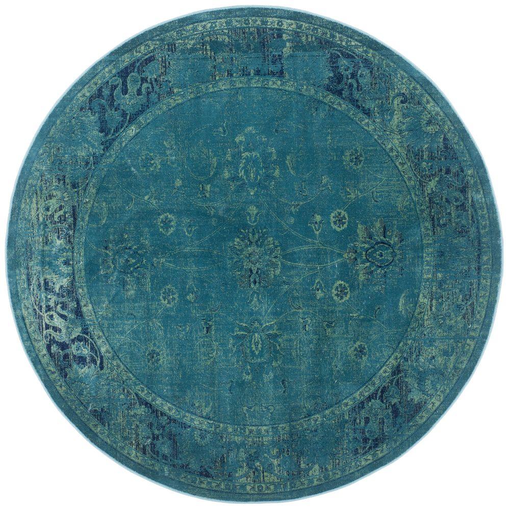 Safavieh Vintage Turquoise Multi 6 Ft X Round Area Rug Safavieh Vintage Turquoise Multi 6 Ft X Round Area Rug