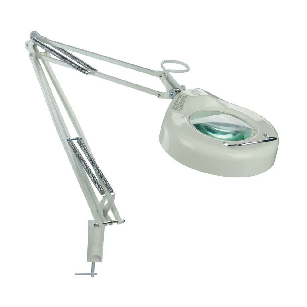 Illumine 1-Light White Magnifier Lamp-CLI-LS180029 - The Home Depot