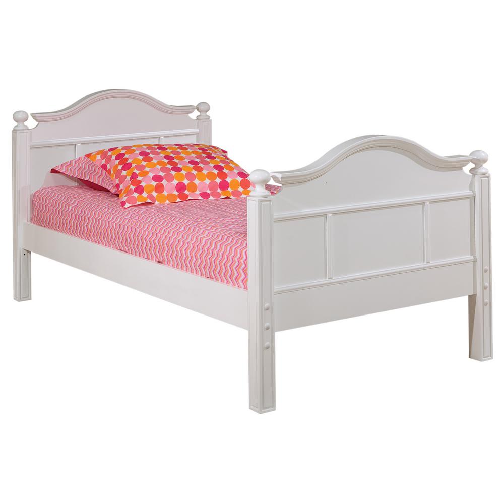 Emma White Twin Bed With Low Headboard And Footboard 9881500 The Undefined Emma White Twin Bed With Low Headboard And Footboard