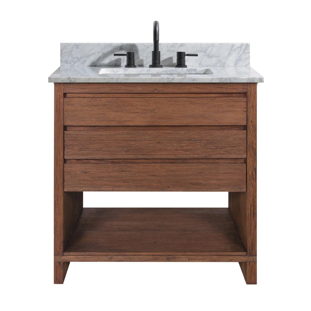 Avanity Kai 31 in. W x 22 in. D x 35 in. H Bath Vanity in Brown