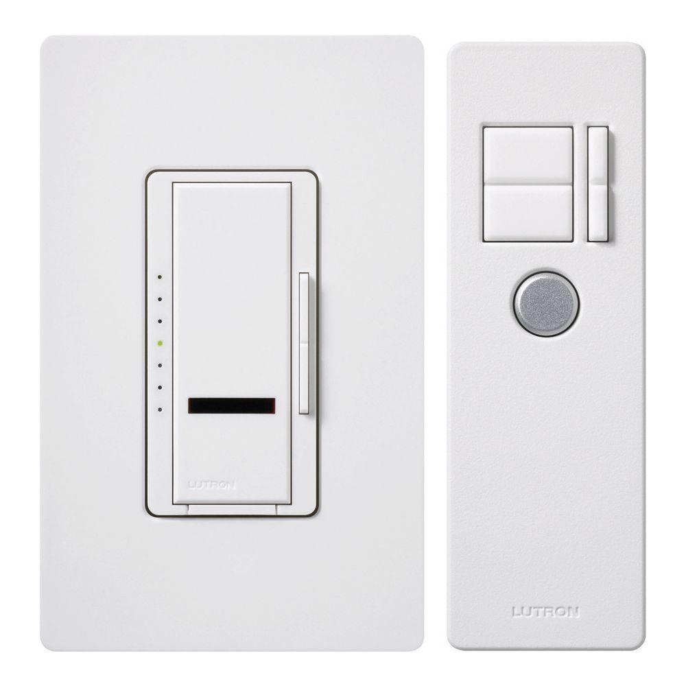 Lutron Maestro Ir 600 Watt Single Pole Digital Dimmer White