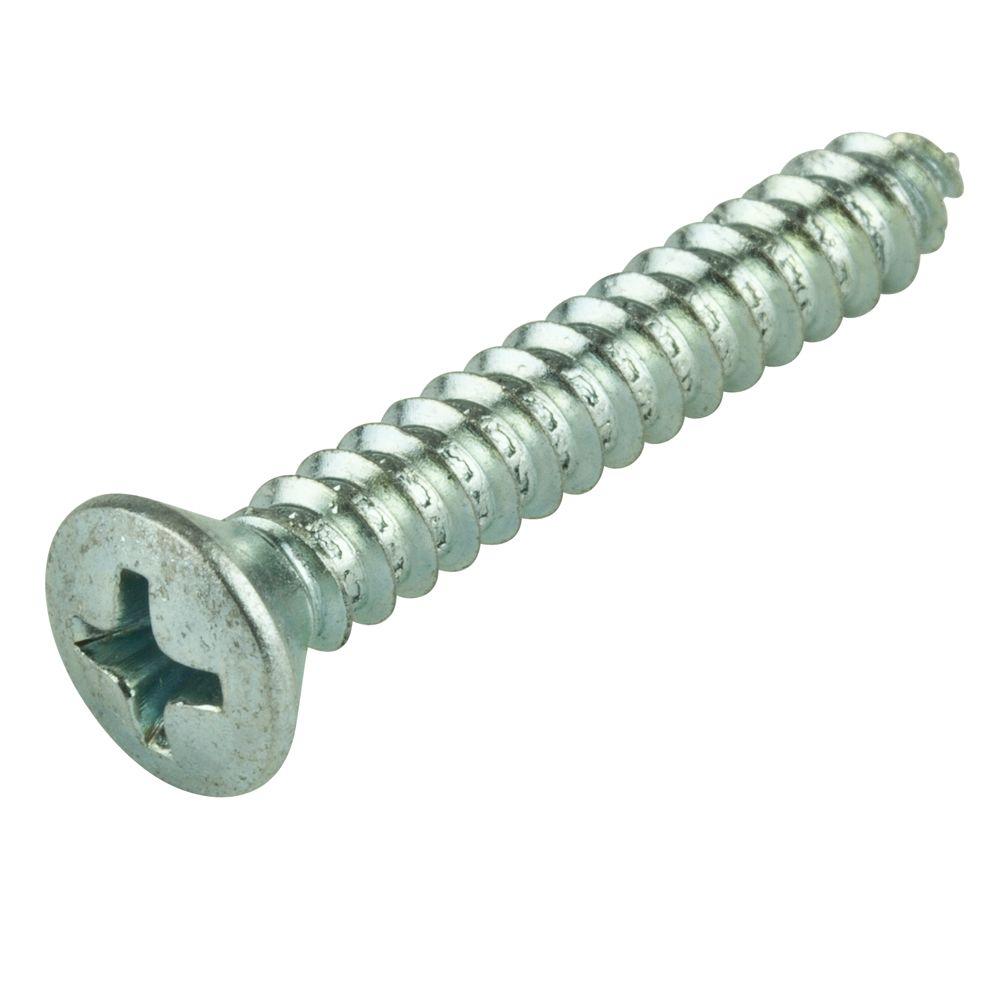 Everbilt 12 x 2 in. OvalHead Phillips Zinc Sheet Metal Screws (15Pack)808292 The Home Depot
