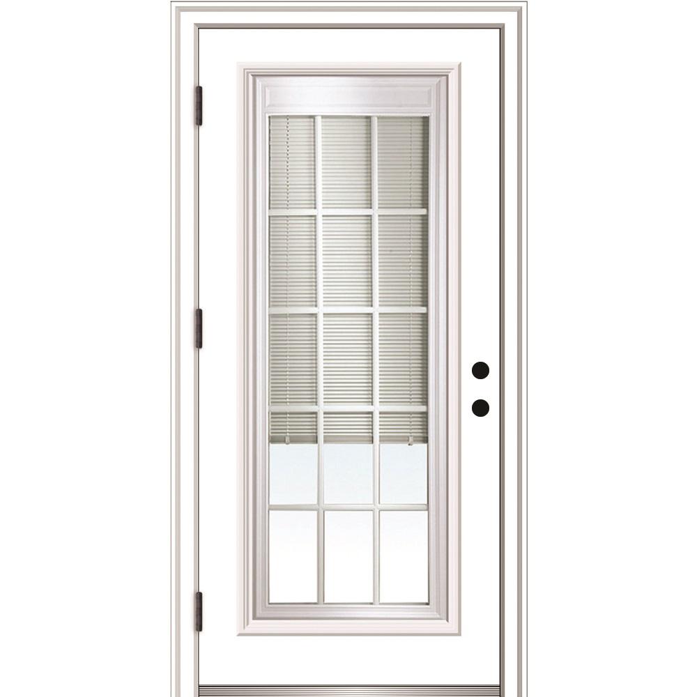 MMI Door 36 in. x 80 in. Internal Blinds/Grilles RightHand Outswing