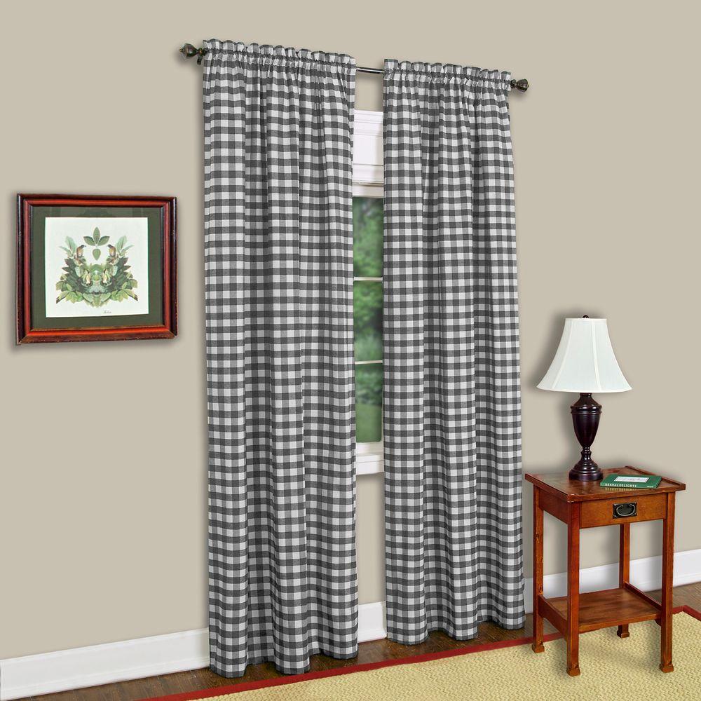 buffalo plaid curtains cheap