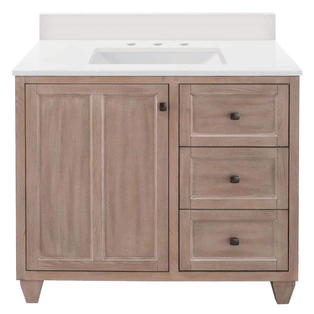 Light Brown Bathroom Vanities Bath The Home Depot