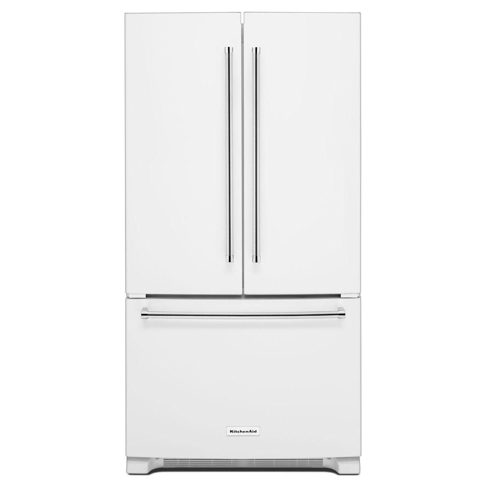 20 cu. ft. French Door Refrigerator in White, Counter Depth