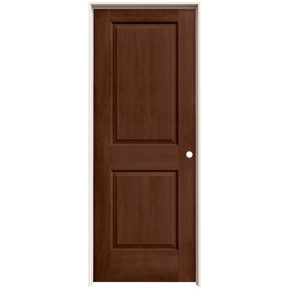 JELD-WEN 32 in. x 80 in. Cambridge Milk Chocolate Stain 