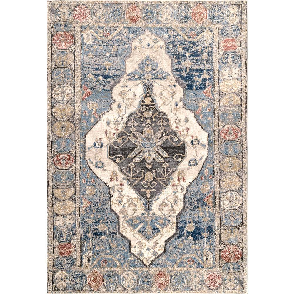 Nuloom Adrian Oriental Persian Blue 9 Ft X 12 Area Rug