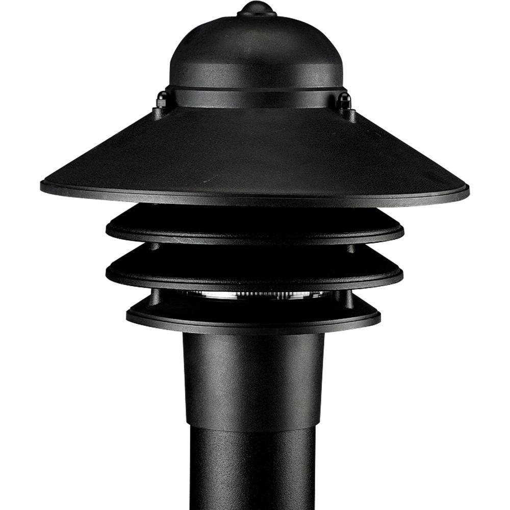 Progress Lighting Newport Collection 1 Light Outdoor Black Post Lantern
