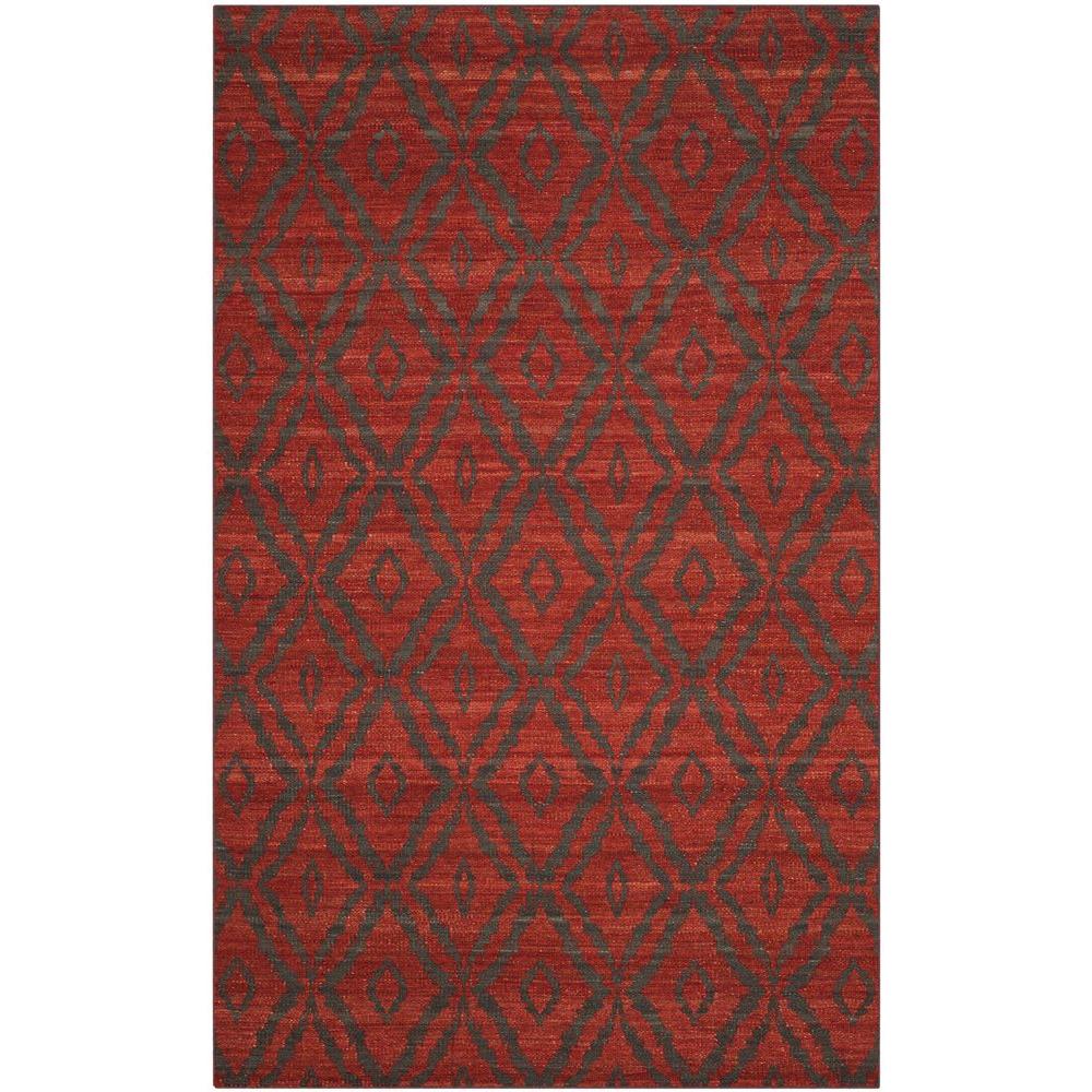 Safavieh Kilim Rust Grey 5 Ft X 8 Area Rug