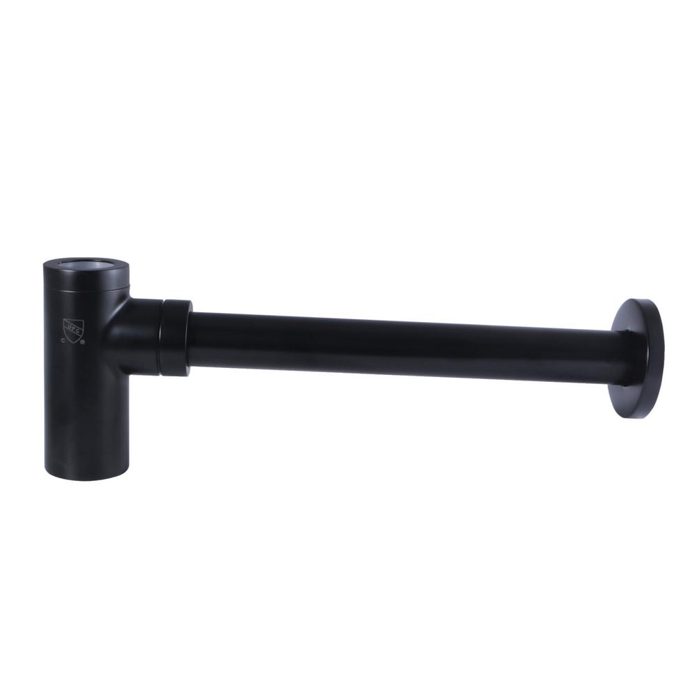 Kingston Brass Modern Decorative 1 1 4 In Brass P Trap In Matte