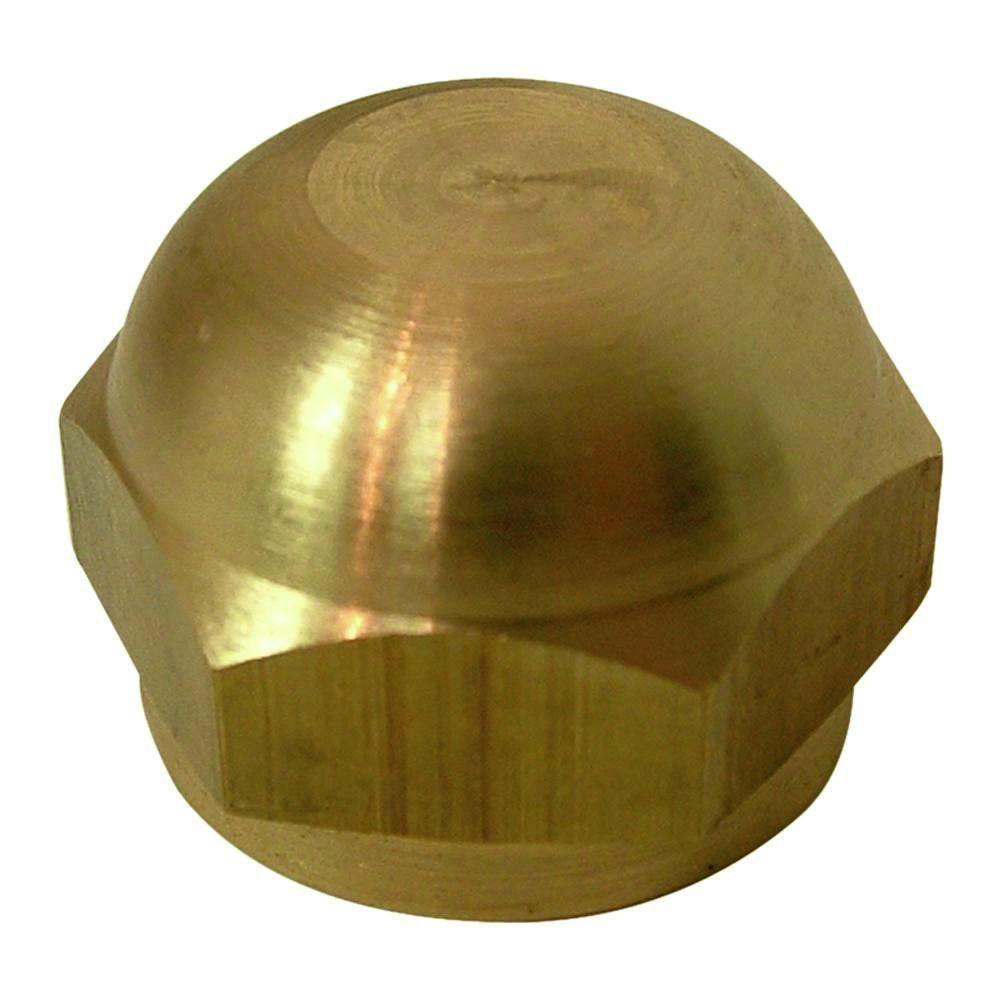 Everbilt 5/8 in. Flare Brass Cap Fitting801509 The Home Depot