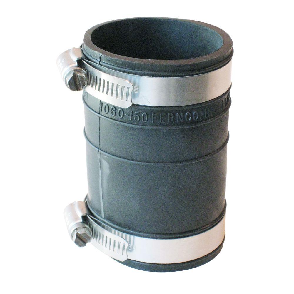 3 Pack Fernco P1056-150 1-1//2-Inch Stock Coupling