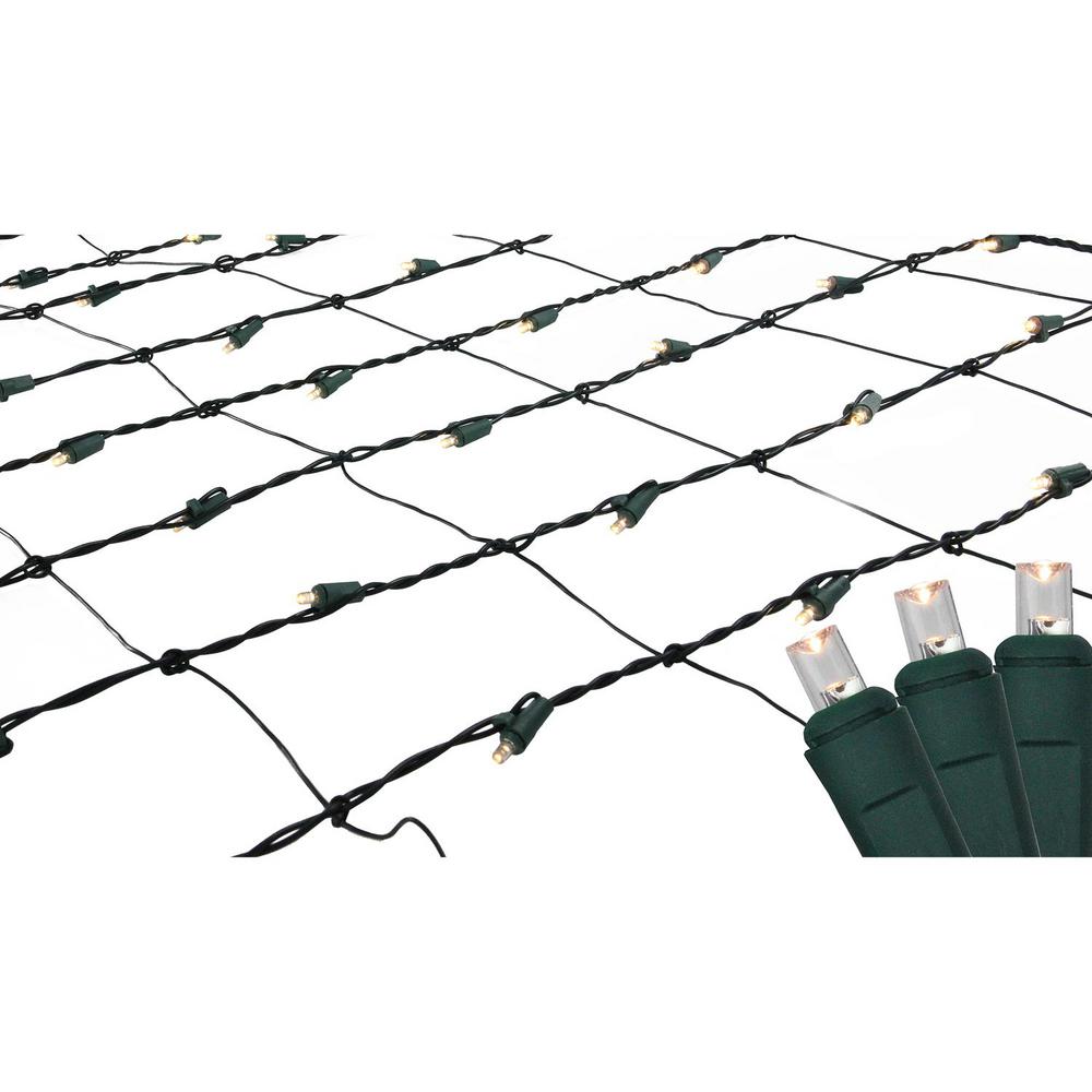 Northlight 4 Ft X 6 Warm White Led Net Style Christmas Lights Warm White Led Net Style Christmas Lights With Green Wire