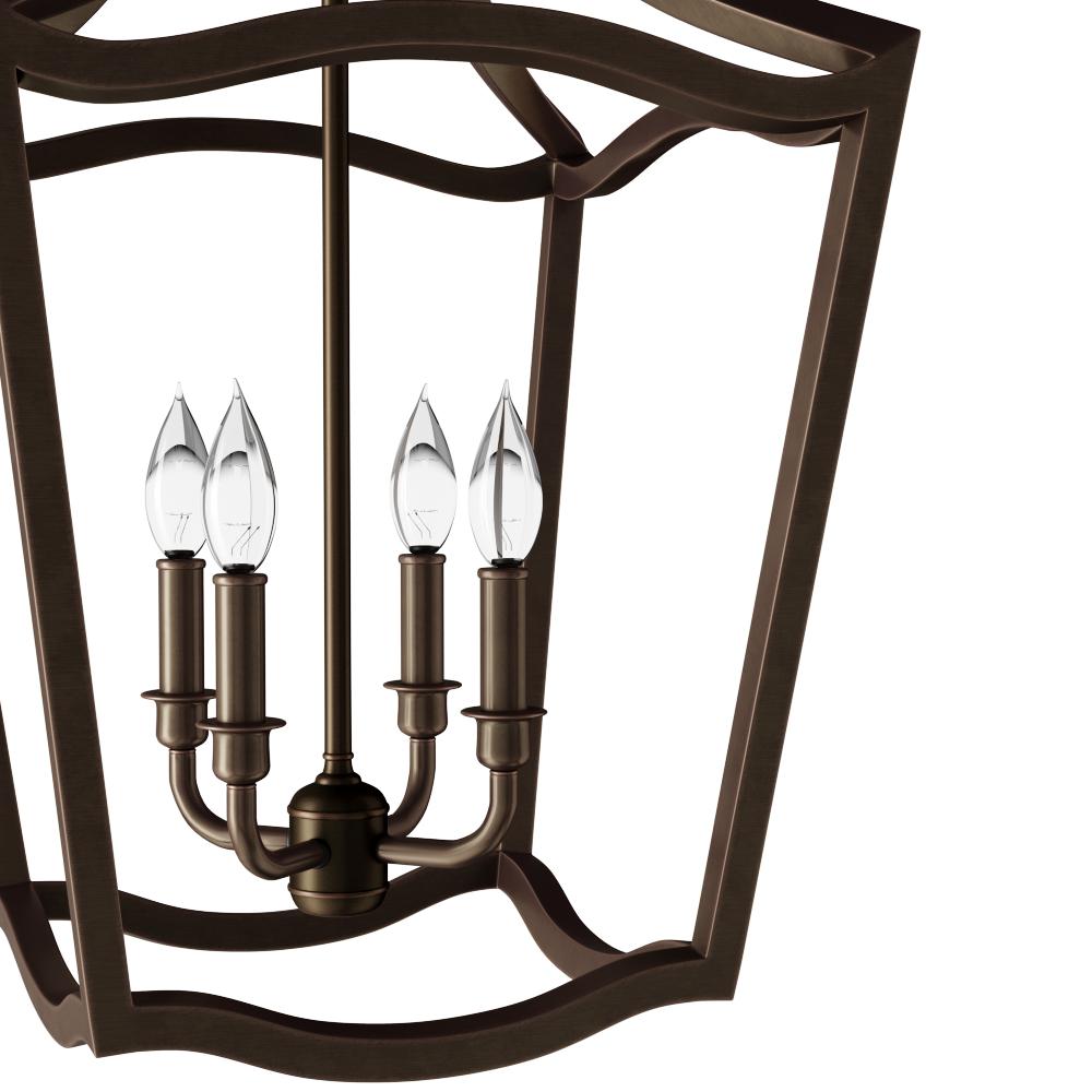 15Dia x 24H 240watts 4-Light Feiss F2975//4PAGB Yarmouth Pendant Lighting Lantern 15Dia x 24H 240watts 4-Light Brass