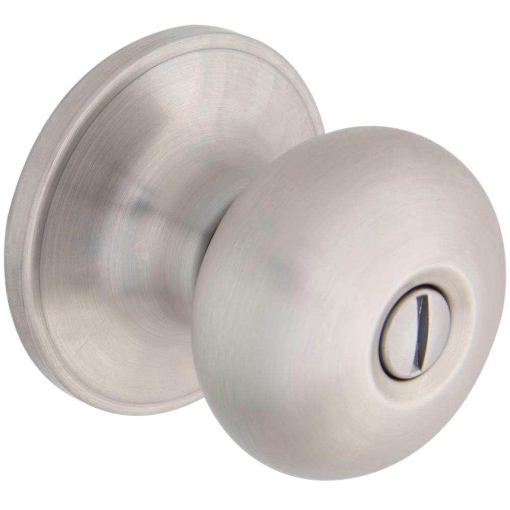 Unbranded Round Stainless Steel Bed and Bath Door KnobEVTF610B The
