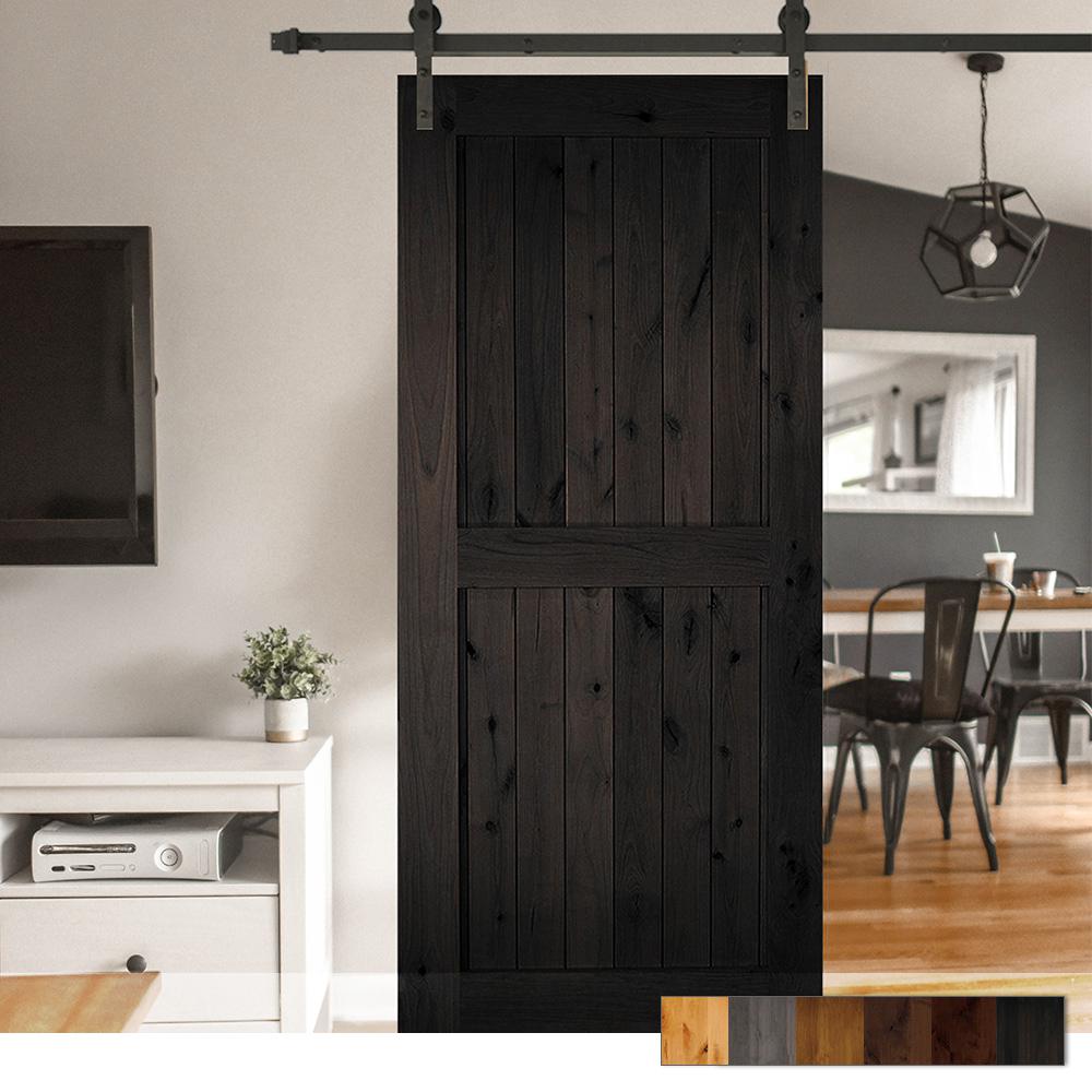 Black Finished Barn Doors Interior Closet Doors The Home