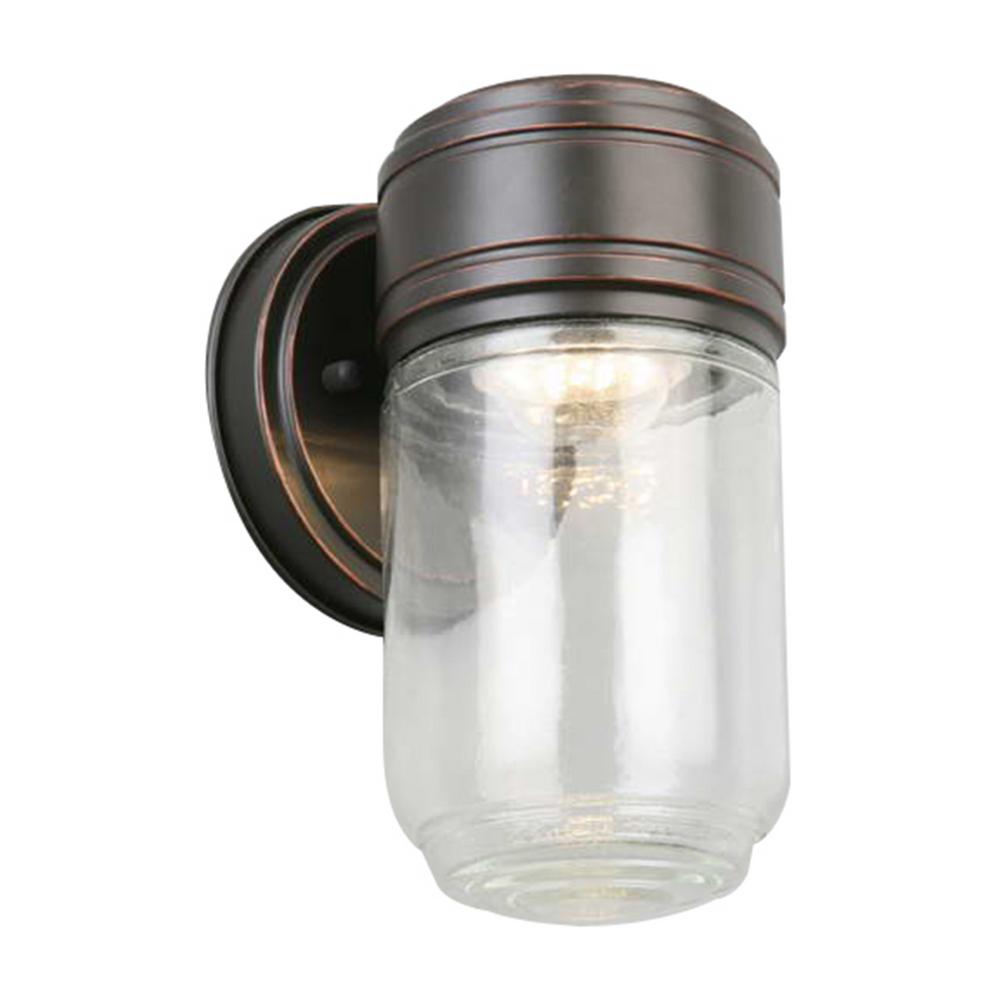 outdoor integrated led wall lantern sconce