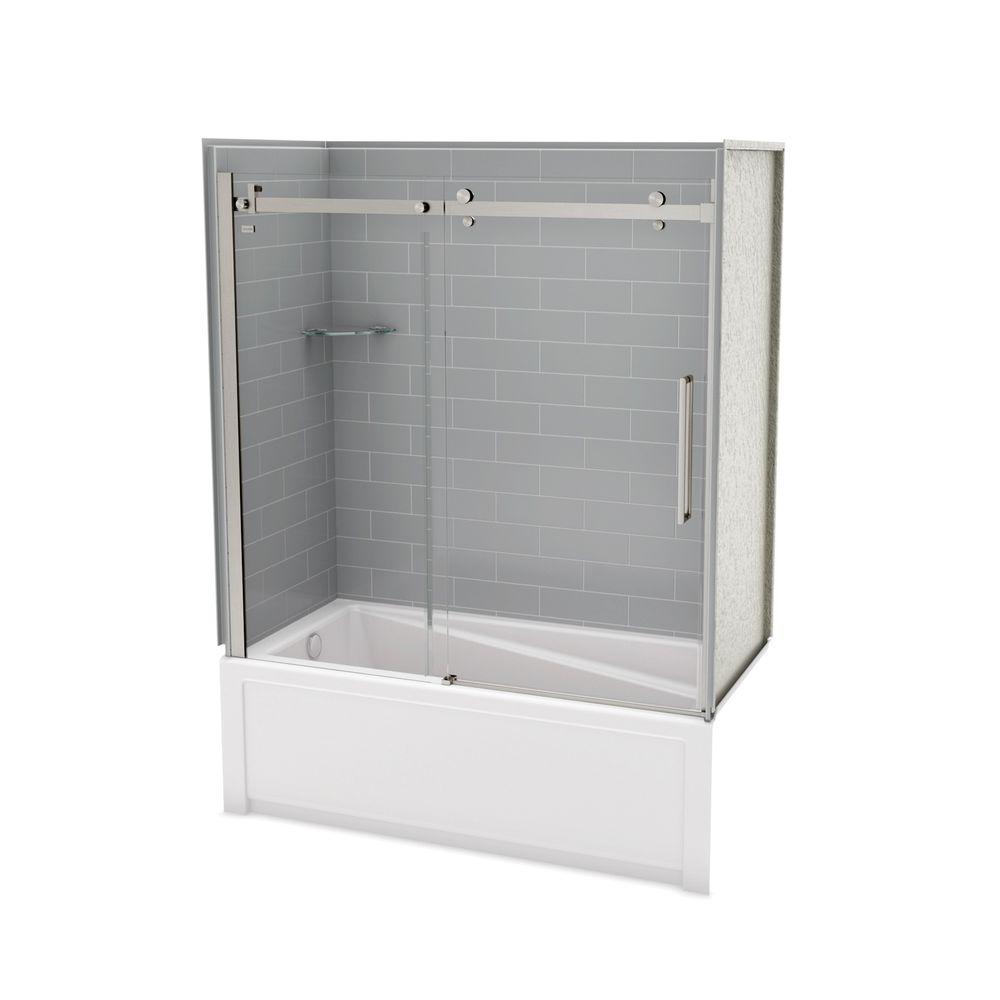 MAAX Utile Metro 30 in. x 59.8 in. x 81.4 in. Left Drain Alcove Bath