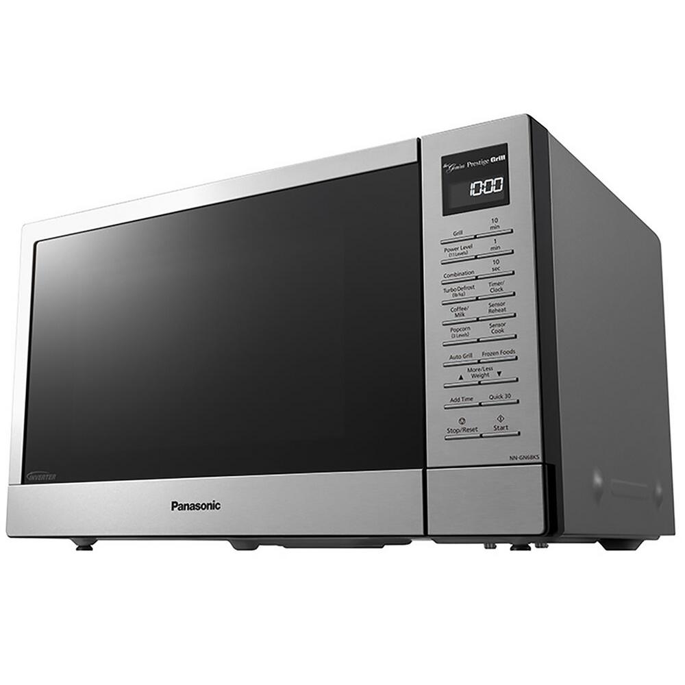 Panasonic 1 Cu Ft 1000 Watt Countertop Microwave Oven And Flashxpress Broiler With Inverter Technology In Stainless Steel Nngn68ks The Home Depot Panasonic 1 Cu Ft 1000 Watt