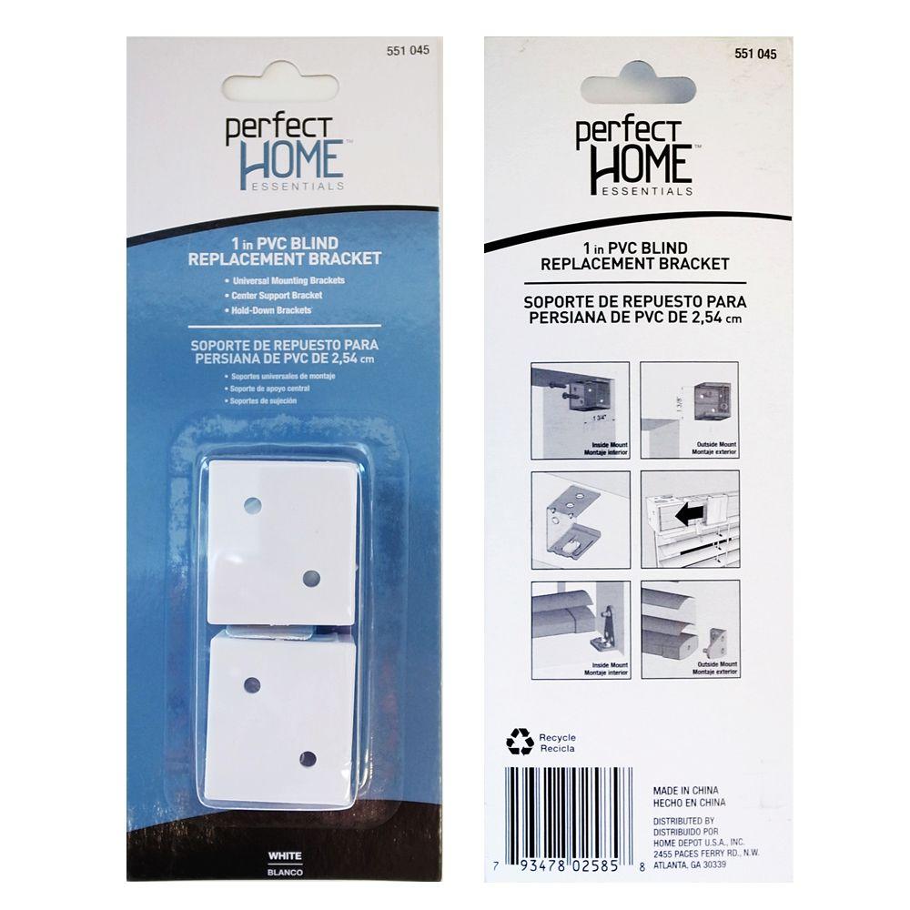 Replacement Brackets for 1 in. PVC MiniBlinds (2Pack)10793478025855 The Home Depot